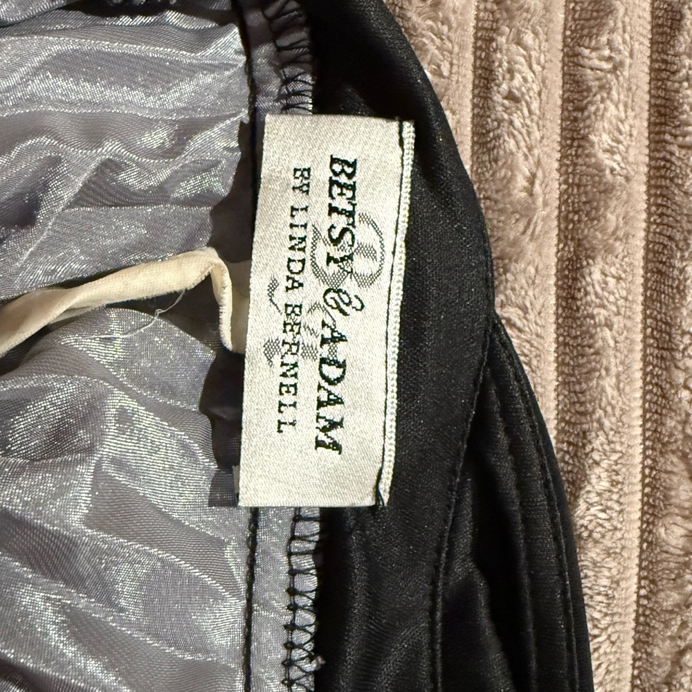 Betsy & Adam Black and Silver halter Dress - Picture 5 of 5